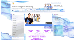 Desktop Screenshot of nimscollegeofnursing.com